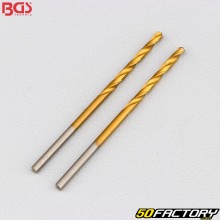 Brocas de aço BGS titânio 2 mm HSS (pacote 2)