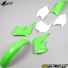 Kawasaki KXF 250 Fairings Kit (2004 - 2005) UFO green and white