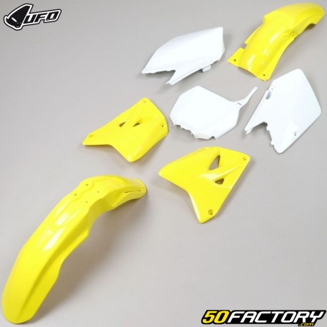 Kit de carenado Suzuki 125 ringgit (250 - 2001) UFO blanco y amarillo