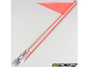 Drapeau de sécurité fluorescent de 60 po pour vélo Icetoolz