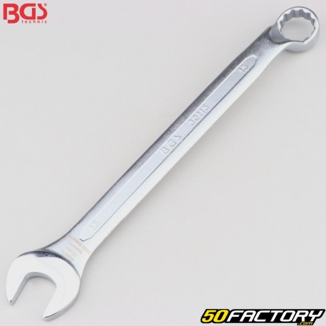 BGS 15 mm angled combination spanner