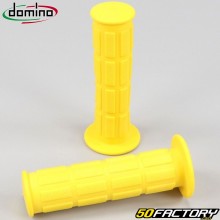 Manoplas Punhos Domino  tampas de extremidade redondas amarelas tipo MBK XNUMX Magnum