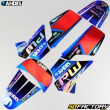 Kit grafiche adesivi Yamaha  PW XNUMX Ahdes olografico blu e rosso