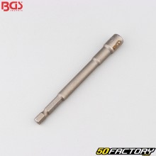 Impact socket for drill 6 mm 6 point 1 / 4&quot; BGS extra long