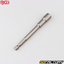 Impact socket for drill 7 mm 6 point 1 / 4&quot; BGS extra long