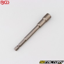 Impact socket for drill 8 mm 6 point 1 / 4&quot; BGS extra long