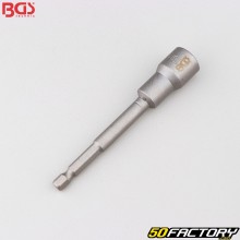 Impact socket for drill 13 mm 6 point 1 / 4&quot; BGS extra long