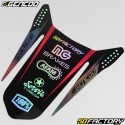 Kit decorativo Derbi Senda DRD Racing  (XNUMX - XNUMX) Gencod  preto e vermelho holográfico