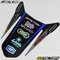 Deko-Kit Derbi Senda DRD Racing (XNUMX - XNUMX) Gencod schwarz und blau holografisch