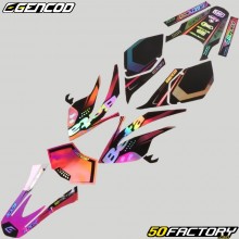 Kit déco Beta RR 50, Motard, Track (2004 - 2010) Gencod noir et rose holographique