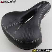 250x210 mm &quot;VTC/city&quot; bicycle saddle Leoshi with black and white springs