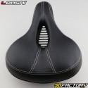 &quot;VTC/city&quot; bicycle saddle 250x210 mm Leoshi with black and white springs