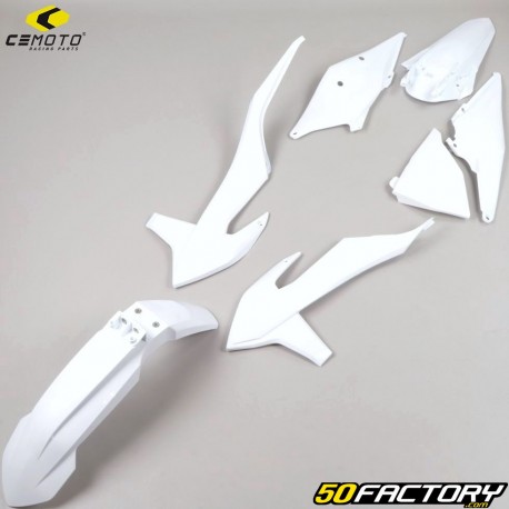 Kit carenagem KTM SX, SX-F 125, 150, 250... (2019 - 2022) CeMoto branco