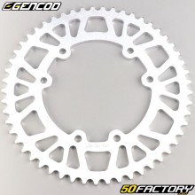 Rear sprocket 53 aluminum teeth 420 Derbi,  Rieju,  Yamaha,  Peugeot... Gencod gray