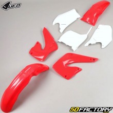 Kit de carenagens Honda CR XNUMX, XNUMX R (XNUMX - XNUMX) UFO  vermelho e branco