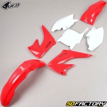 Honda CR 125, 250 R (2004) plastics kit UFO red and white