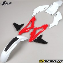 Kit plasticos Husqvarna TC 125, 250 (2011 - 2013) UFO blanc et rouge