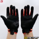 Guantes de calle Five  RS-C CE aprobado negro, blanco y naranja fluorescente