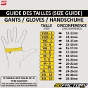 Guantes de calle Five  RS-C CE aprobado negro, blanco y naranja fluorescente