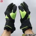 Gants hiver Five WFX2 WP homologués CE noirs et jaunes fluo