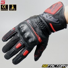 Handschuhe Five RFX Sport  schwarz-rotes Motorrad CE-geprüft