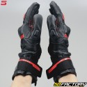 Luvas Five RFX Sport  preto e vermelho CE aprovado