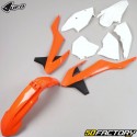 Kit de carenagem KTM SX  XNUMX, XNUMX, SX-F XNUMX... (XNUMX - XNUMX) UFO  branco, laranja e preto