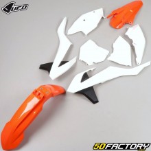 KTM plastic kit SX 125, 250, SX-F 350... (2016 - 2018) UFO white and orange