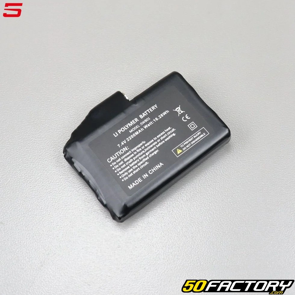 Batterie de remplacement HG BATTERY FIVE - , Gants moto hiver