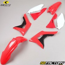 Honda CRF 250 R fairings kit, RX (2019 - 2021), 450R, RX (2017 - 2020) CeMoto red and white