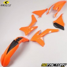 Verkleidungssatz KTM EXC, EXC-F XNUMX, XNUMX, XNUMX, XNUMX... (XNUMX - XNUMX) CeMoto orange