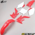 Kit de carenagem Honda CRF XNUMX R, X (XNUMX - XNUMX) UFO  vermelho e branco