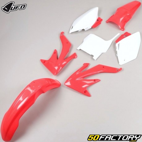 Honda CRF XNUMX R, X (XNUMX) kit de carenados UFO  rojo y blanco