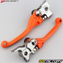 Plastic front brake and clutch levers Gas Gas MC 125 (since 2021), 250, 350 F (since 2022)... Polisport oranges
