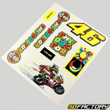 Stickers VR46 "The Doctor" 24x20 cm (planche)