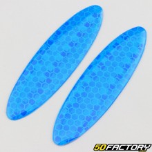 Strisce riflettenti ovali 25x90 mm (x2) blu