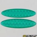 25x90 mm (x2) oval reflective strips green