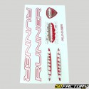 Stickers Runner Blizzard 27x14 cm rouges (planche)