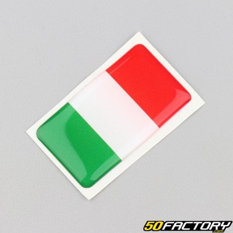 Sticker drapeau Italie 3D 4.7x2.7 cm