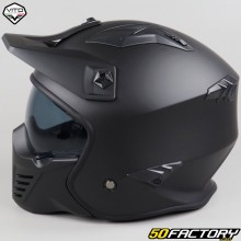 Casco modular con visera Vito Bruzano negro mate