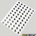 Rivet stickers 3D 17x12 cm (sheet)