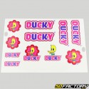 Pegatinas Ducky XNUMXxXNUMX cm rosa (hoja)