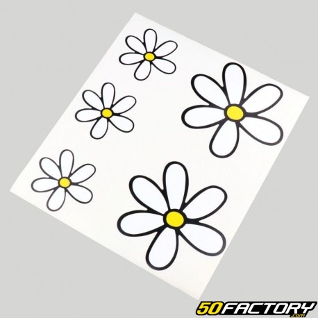 Adesivos de flores 19.2x17 cm (folha)