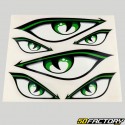 24x20 cm green eyes stickers (sheet)