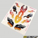 Tribal eye stickers 24x20 cm (sheet)