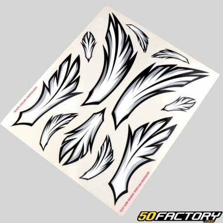 Stickers plumes 24x20 cm (planche)