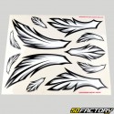 Stickers plumes 24x20 cm (planche)