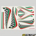 Italian Checker Stickers 20x34 cm (sheet)