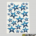 Stickers blue stars 34x24 cm (sheet)