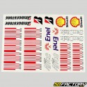 Stickers Alice, Bridgestone, Shell... 34x24 cm (planche)